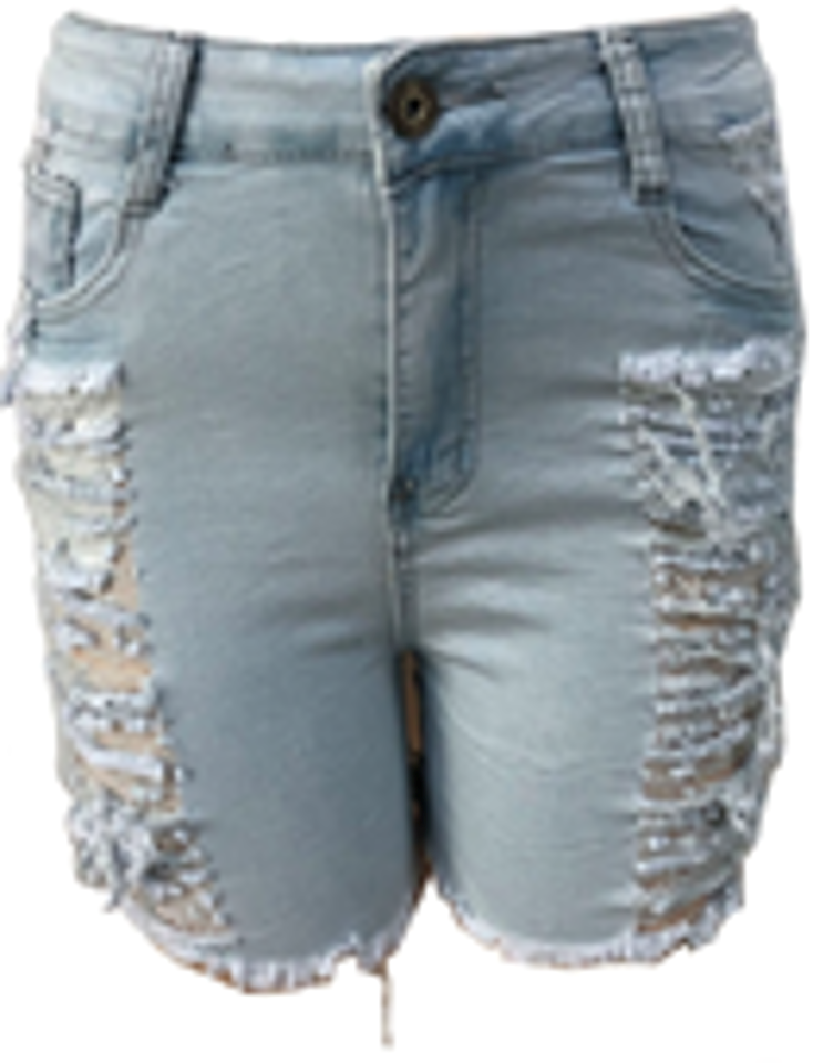 Womens Comfortable Ripped Shorts Jean-JNS809 (KCJNS01)