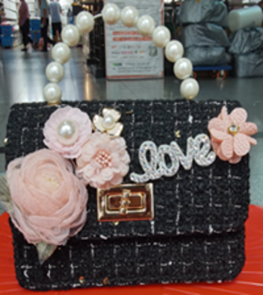 Hand Made Fashion Bag with Pearl & Stone - BG230