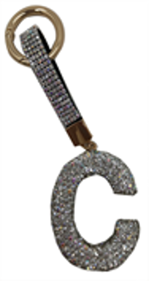 Alphabet Rhinestone Key chain-KC7003AB