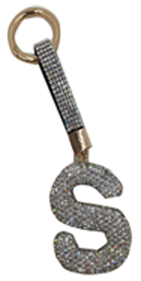 Alphabet Rhinestone Key chain-KC7003AB