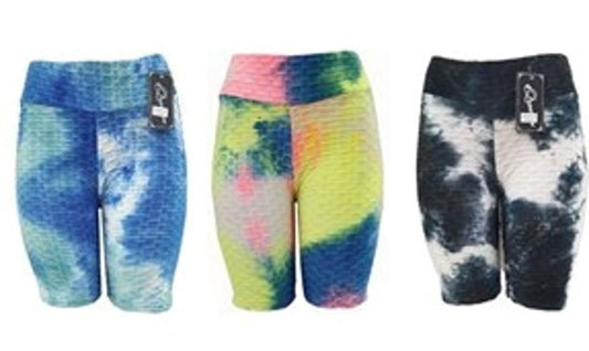 Brazilian Biker Shorts Tie-Dyed-LE722