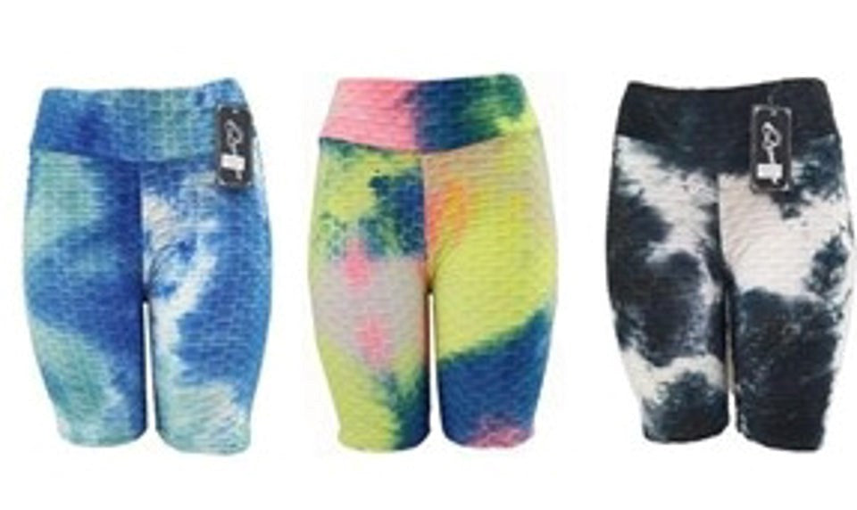 Brazilian Biker Shorts Tie-Dyed-LE722