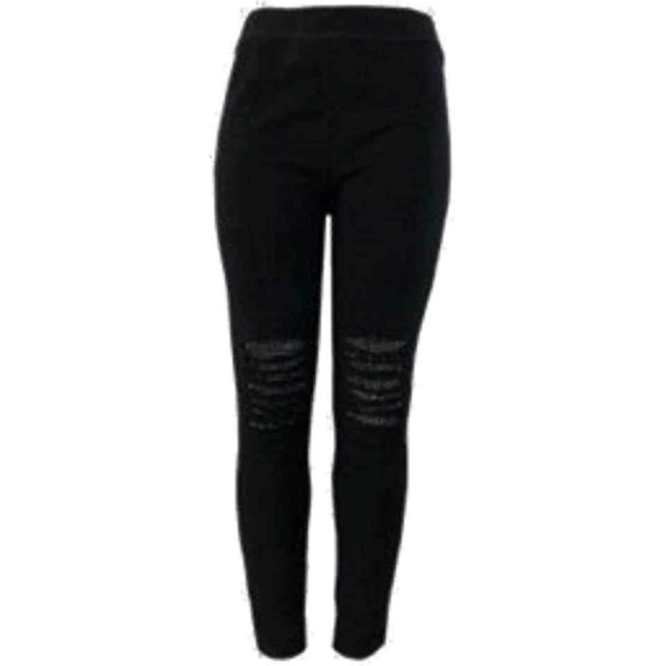Premium High Elasticity Pants with Rhinestone-LE800BLA