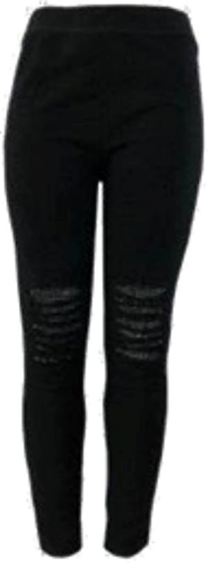 Premium High Elasticity Pants with Rhinestone-LE800BLA