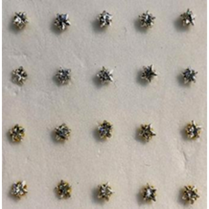 925 sterling silver nose studs with Rhinestone-NP19009 - 9