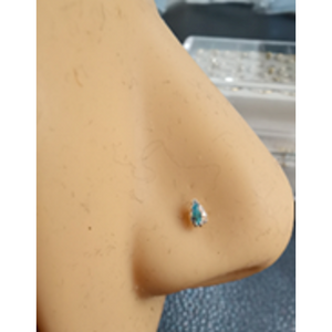 925 sterling silver nose studs AB Stone-NP23008-13