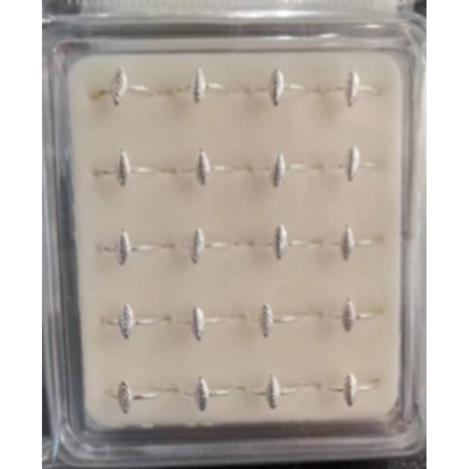 925 sterling silver nose studs Hoop Shape-NP23008-3