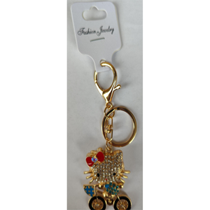Rhinestone Keychain Assort Pattern-SKC2301
