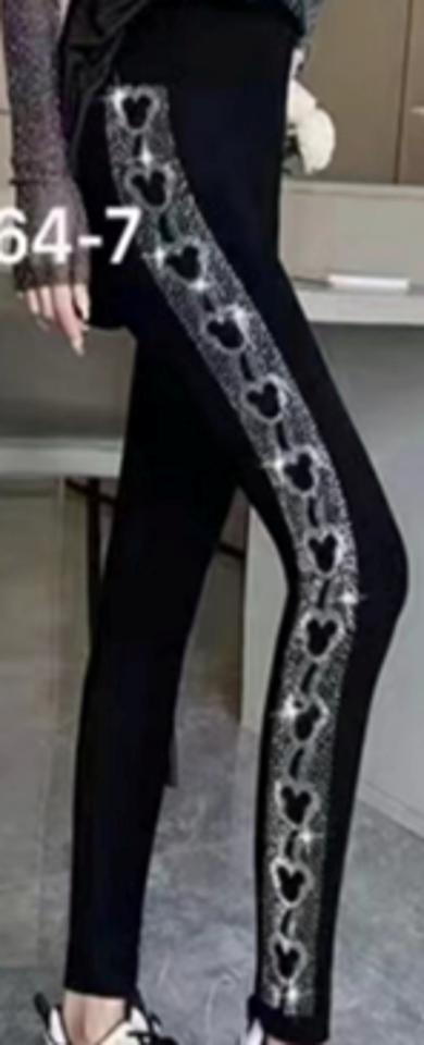 Rhinestone Free size Leggings-SLGS23