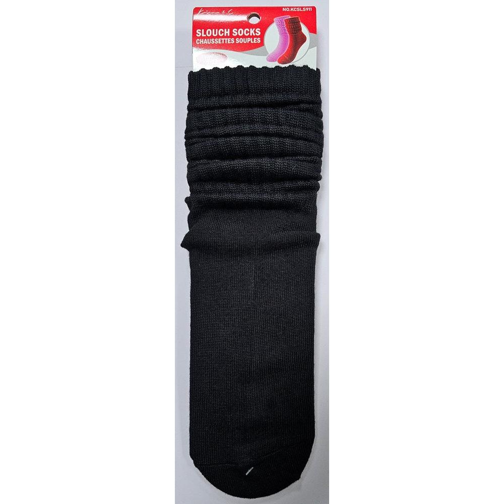 Long Soft Scrunch Knee High Boot Socks - KCSLS911