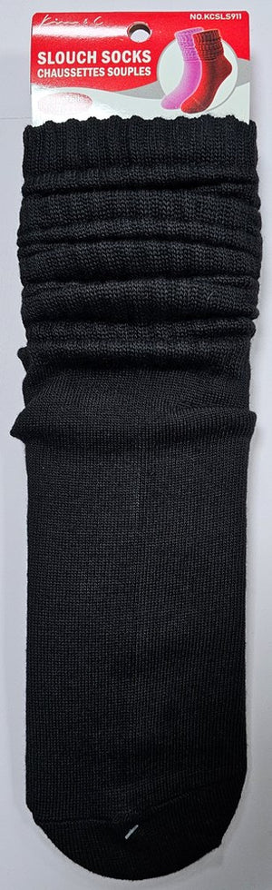 Long Soft Scrunch Knee High Boot Socks - KCSLS911