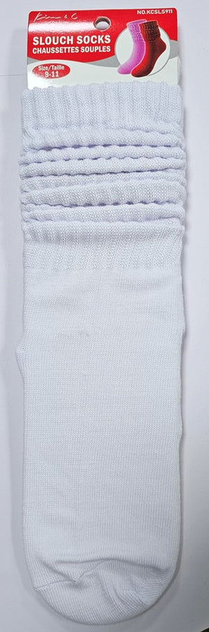 Long Soft Scrunch Knee High Boot Socks - KCSLS911