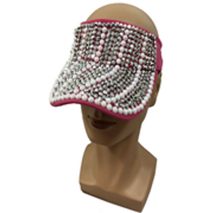 Pearl Rhinestone Visor Cap-CA022