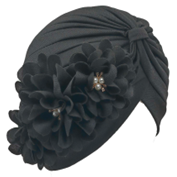 Fashion Turban with Twin Flower-IKC91439