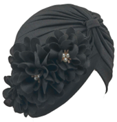 Fashion Turban with Twin Flower-IKC91439