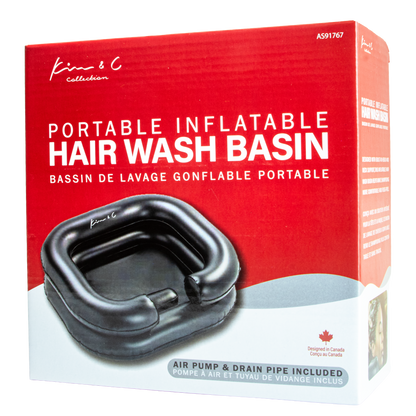 Kim&C Portable&Inflatable Hair Wash Basin - AS91767 Black