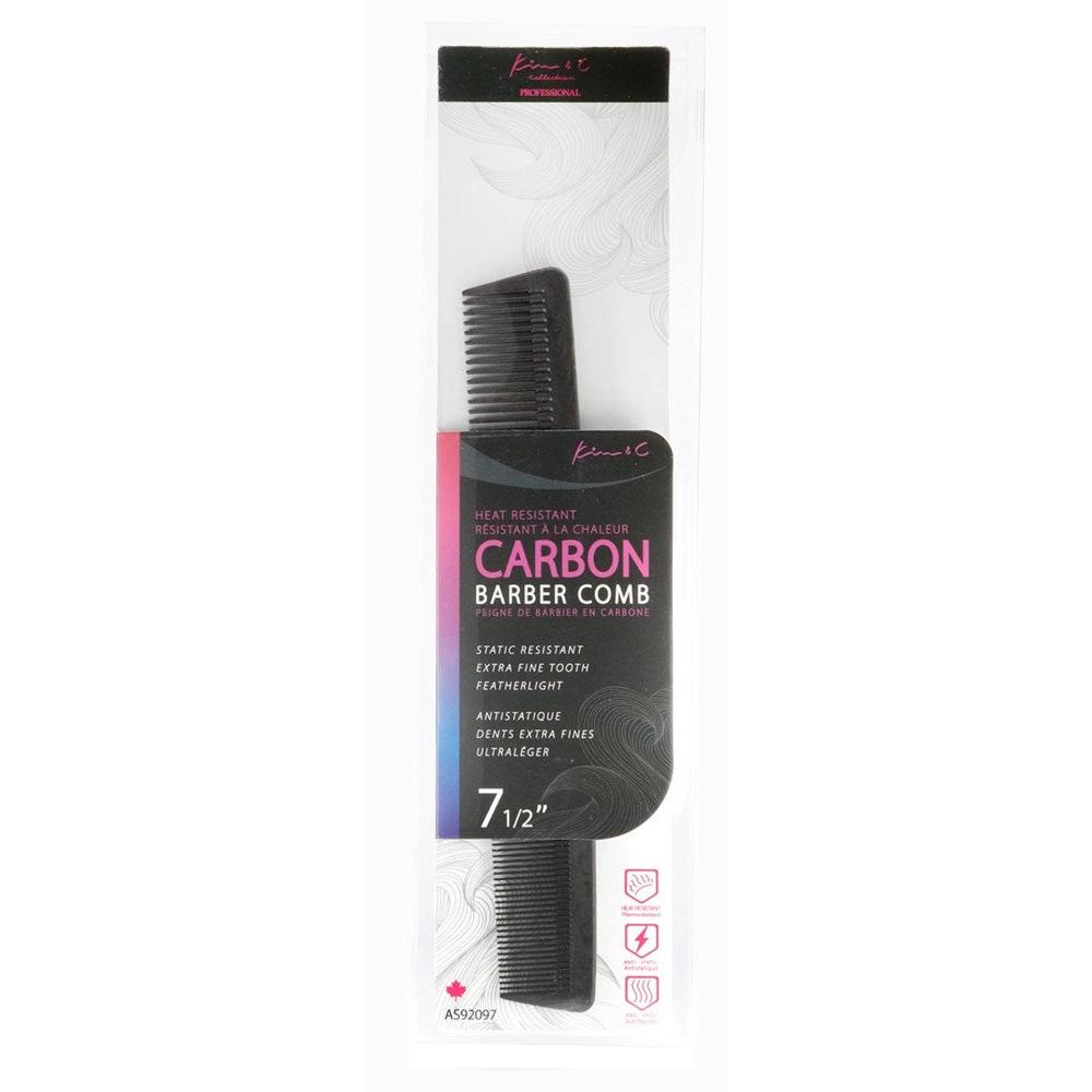 Kim&C Carbon Barber Comb 7.5"  - AS92097