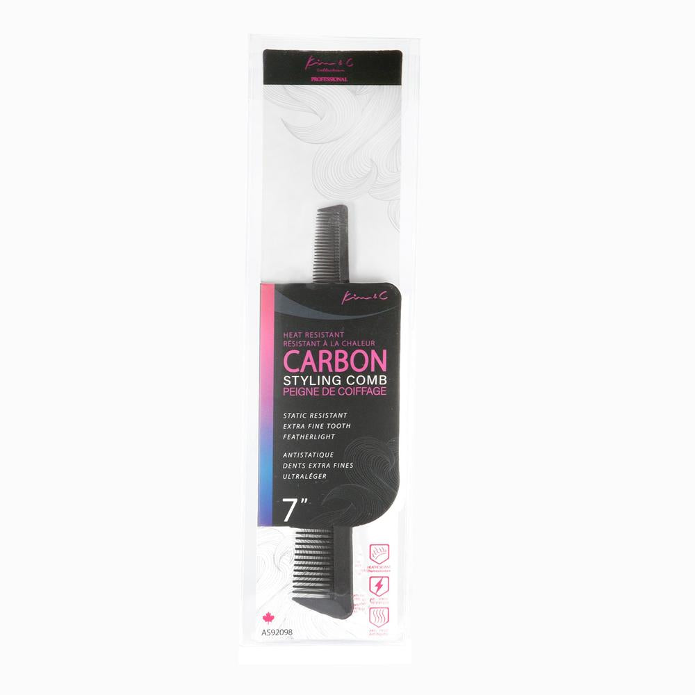 Kim&C Carbon Styling Comb 7" - AS92098