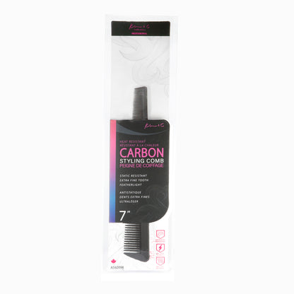 Kim&C Carbon Styling Comb 7" - AS92098