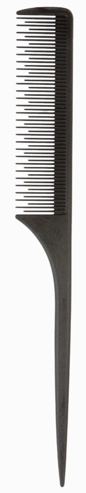 Kim&C Carbon Teasing Rat-tail Comb 9" - AS92101