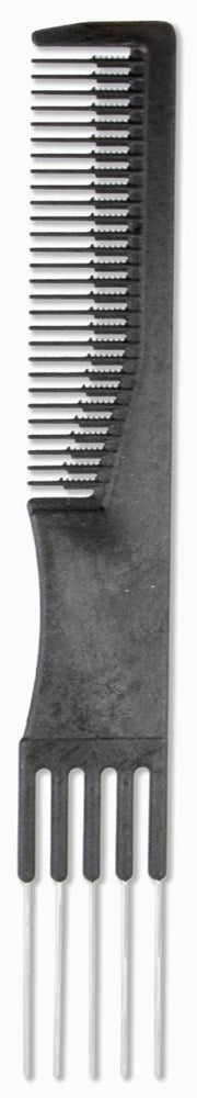 Kim&C Carbon Metal Teasing Comb 7 1/2" - AS92105