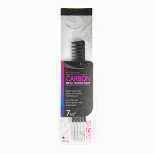 Kim&C Carbon Metal Teasing Comb 7 1/2" - AS92105