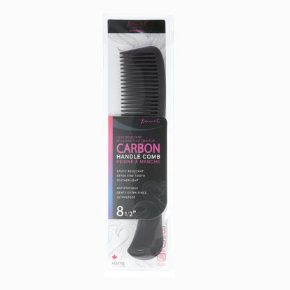 Kim&C Carbon Handle Comb 8 1/2" - AS92106