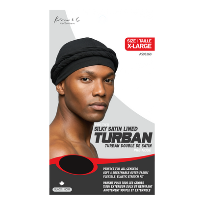 Kim&C Pre-tied Silky Satin Lined Turban - AS93260