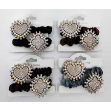 Hair Scrunchie with Stone - DZ00