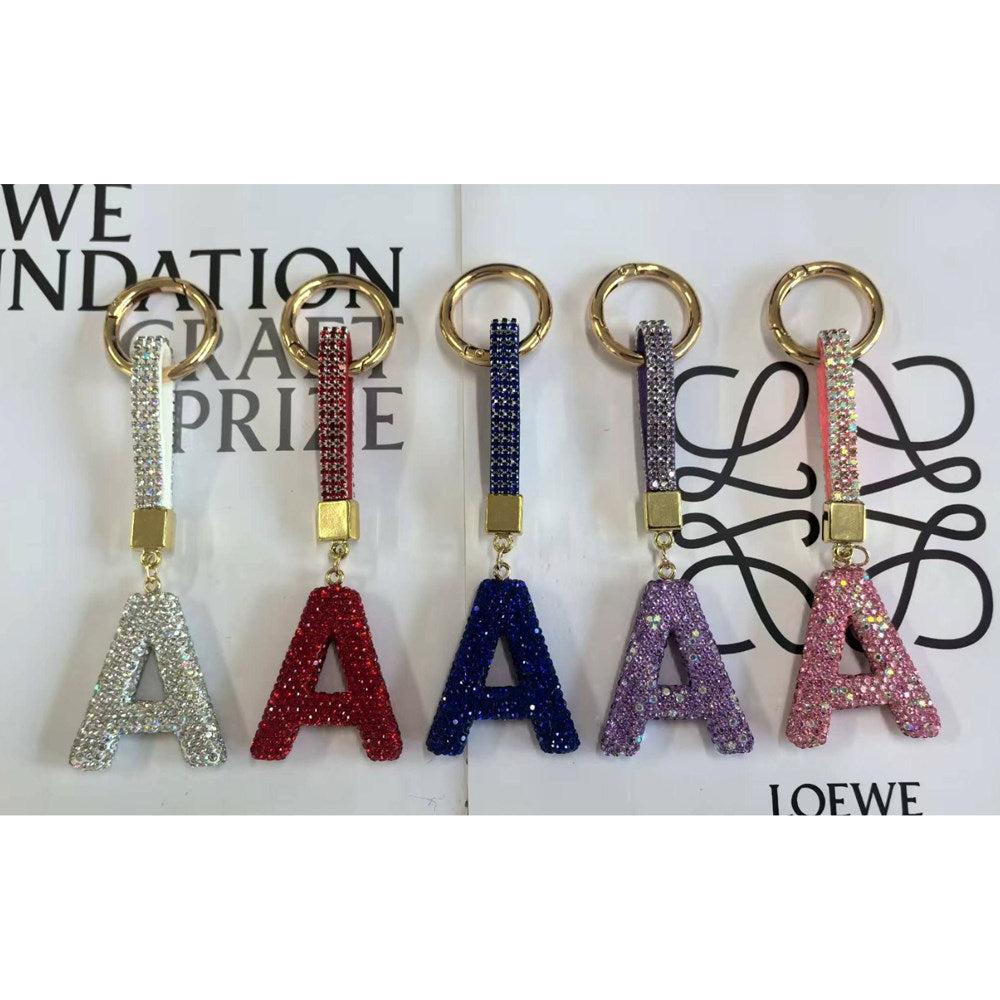 Alphabet Rhinestone Key chain-INTAST