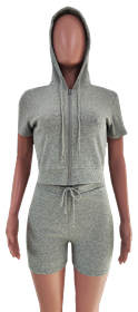 Premium Knitted 2Piece Shorts-IV2PCS02