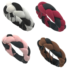 Double Braid Pre-tied Turban-IV60067BLA