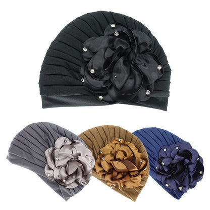 Fashion Turban with Flower-IV60070