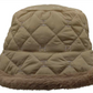 Fashion Winter Bucket Hat with Quilted Fabric-IVW2304-1
