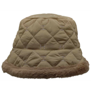Fashion Winter Bucket Hat with Quilted Fabric-IVW2304-1