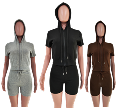 Premium Knitted 2Piece Shorts-IV2PCS02