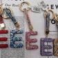 Alphabet Rhinestone Key chain-KC7003AST