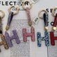 Alphabet Rhinestone Key chain-KC7003AST