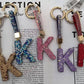 Alphabet Rhinestone Key chain-KC7003AST
