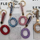 Alphabet Rhinestone Key chain-KC7003AST