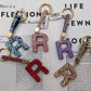 Alphabet Rhinestone Key chain-KC7003AST