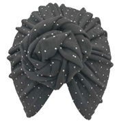 Fashion Turban with Flower(Hotfix)-IKC91408
