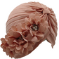 Fashion Turban with Twin Flower-IKC91439