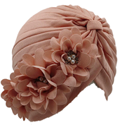 Fashion Turban with Twin Flower-IKC91439