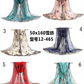 Sheer Chiffon Pattern Scarf  (50cm x 160cm)-KCSC24