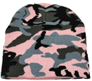 Fashion Knitted Camo Pattern Beanie - KCW2404AST