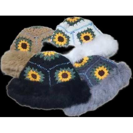 Handmade Knitted Bucket Hat - HDZ028A