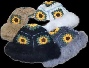 Handmade Knitted Bucket Hat - HDZ028A