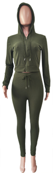 Hoody 2pcs Long outfits-IV2PCL01Q