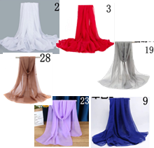 Chiffon Solid color Scarf - KCSC